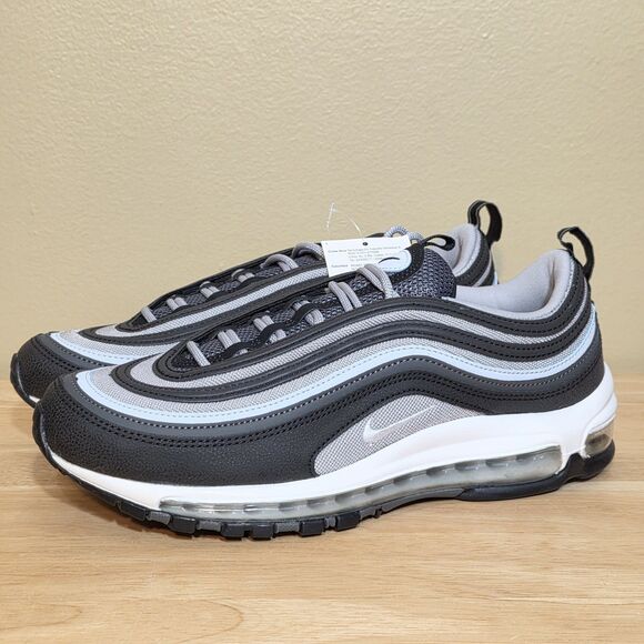 Nike Air Max 97 Black Blue Tint Iron Grey 921826-019 Men\'s Size 9